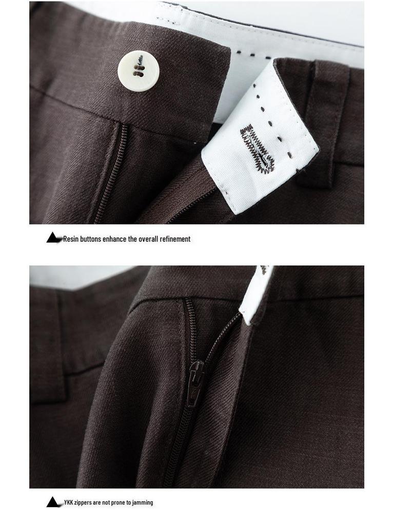 Gonna midi snellente Yi Fei da donna in Tencel e Lino, Estate 2026