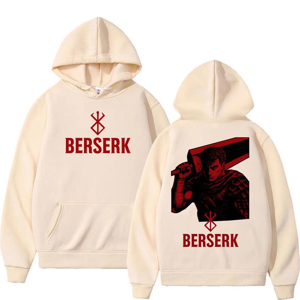 2026 Hot Sale Anime Berserk Vintage Harajuku Hoodies Long Sleeve Fashion Sweatshirt Unisex Streetwear Vintage Printed Sweatshirt