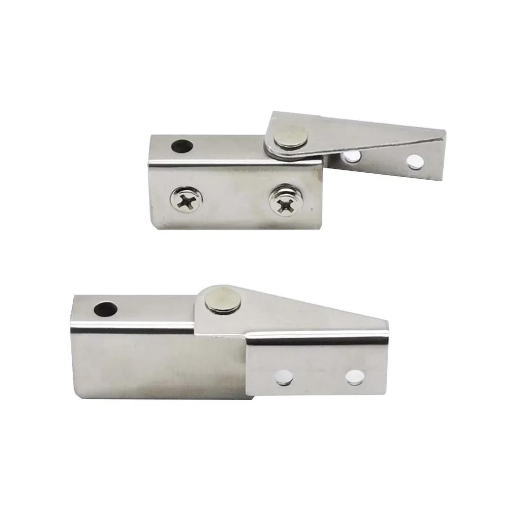 Stainless Steel Glass Clip Without Opening Up and Down Shaft Hinge Stainless Steel Glass Showcase Door Hinge Accessories