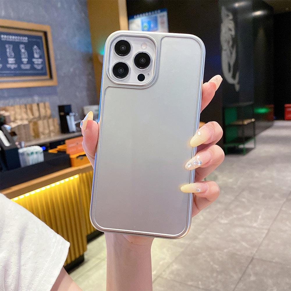 Mobile phone case Apple 17promax to picture iphone16 magnetic glass case/mirror case DIY hard