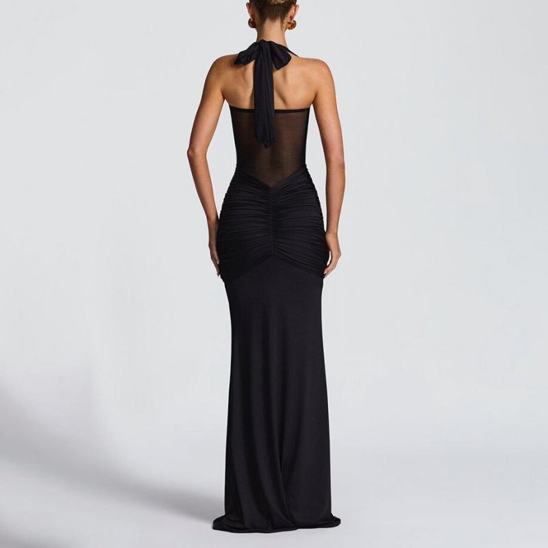 Women's 2025 Backless Bodycon Ruched Dress