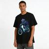 Neon Genesis Evangelion EVA Unit-1 Retro Moto Graphic T-Shirt Pure Cotton T-shirt