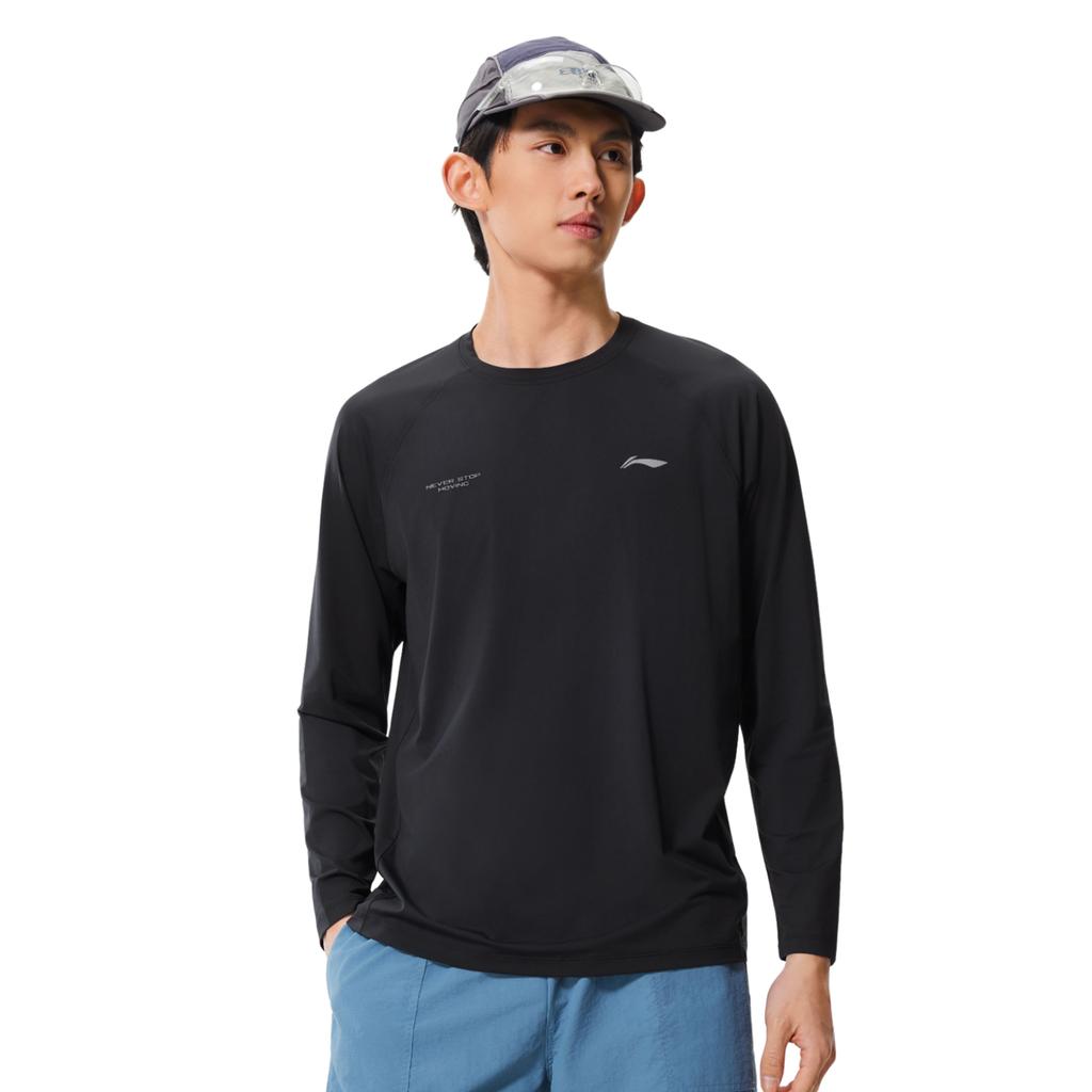 Li-Ning Quick-Dry Cool UV-Resistant Round Neck Casual T-Shirt Men tops ATLW095-5