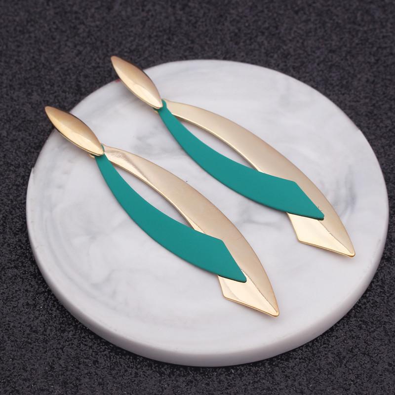 Boucles d'oreilles de noël pour femmes, Style Long, européen et américain, simples, polyvalentes, bijoux personnalisés, cadeau pour femmes