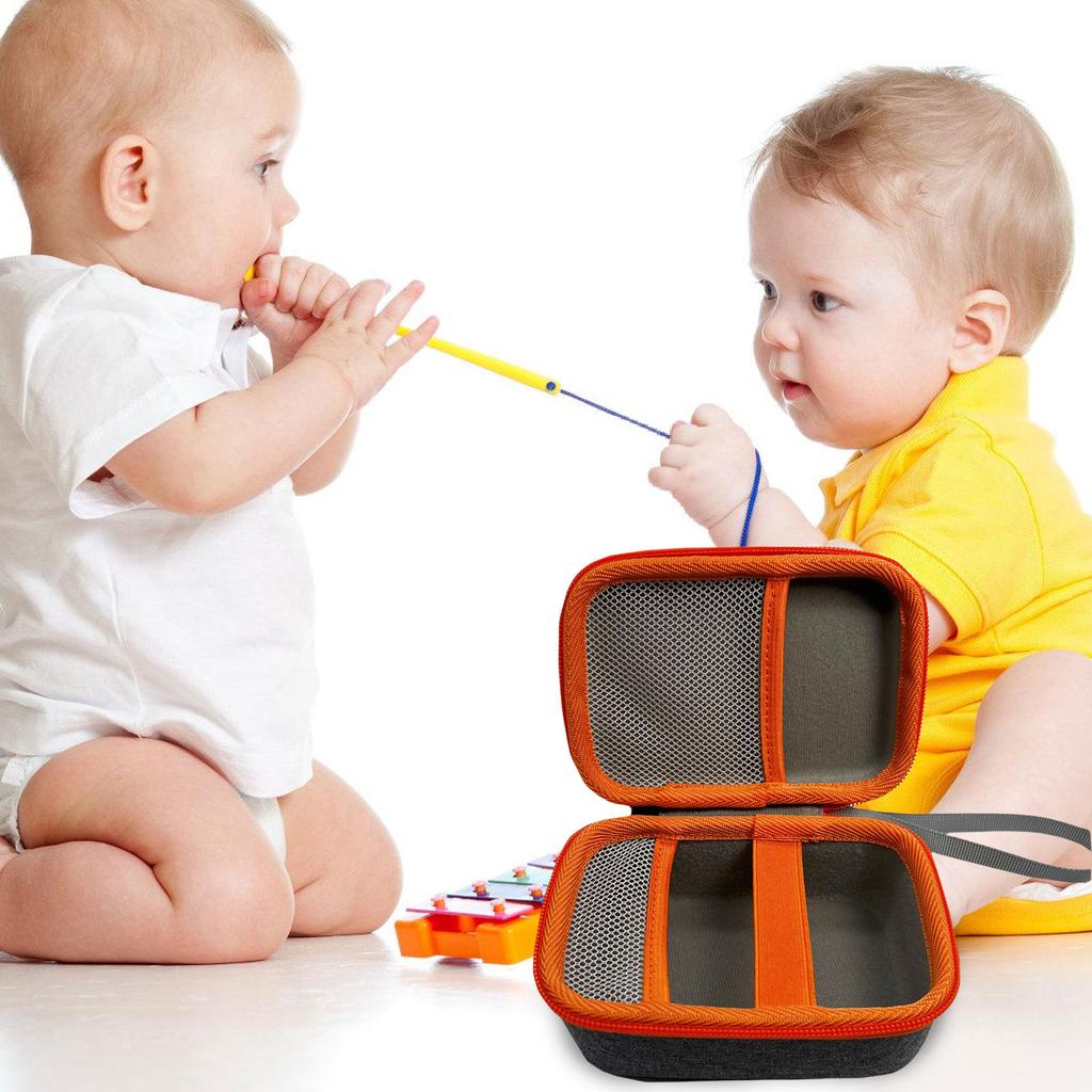 EVA Bag Storage Bag for Yoto Mini Player Kids Music Players Protector Case with Mesh Pocket Scratchproof Carrying Pouch