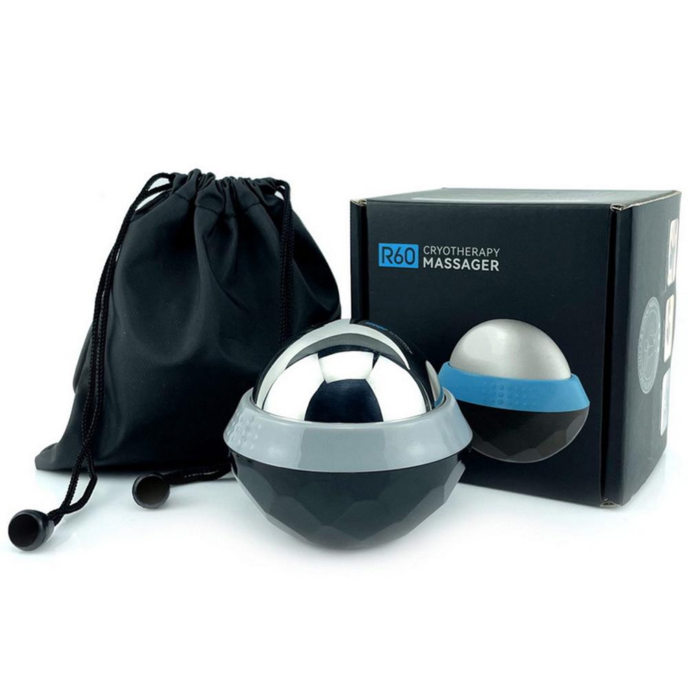 60MM Cryo Cold Roller Hot & Cold Compress Massage Roller Ball Body Therapy Foot Back Waist Hip Relaxer Ice Therapy Massager Tool