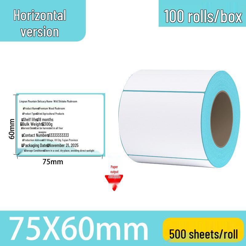 Waterproof Thermal Label Paper for Logistics, Retail, and Hospital Barcode Printing