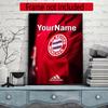 Fc Bayern Mnchen Customize Your Name Diamond Painting Round Diamond Diy Frameless Holiday Artwork Suitable For Home Office Wall Decoration
