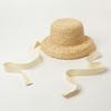 Rounded Toddler Beach Hat Large Brim Sunshade Straw Cap Sunscreen Hat Children Straw Hat  Outdoor