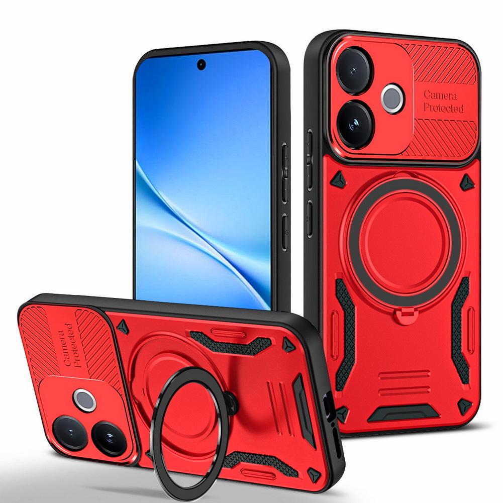 

With Magsafe Magnetic Adsorption Case For VIVO V60 Lite v60 V50 Lite vivo Y04 Y29 Y39 T4X Metal Ring Holder Cover vivo V60 Lite