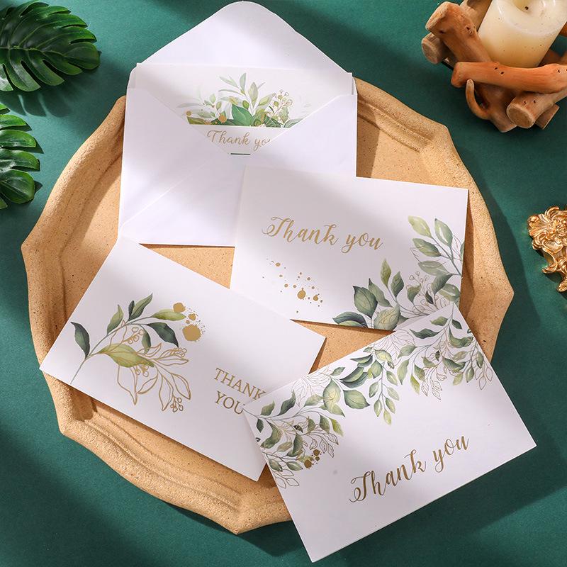Watercolor Teacher's Day & Christmas Thank You Card with Hot Stamping