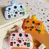 Sensory Toys Cartoon Montessori Busy Board with LED Light Switch Control Board Travel Activities Children Game for 2-4 Years Old