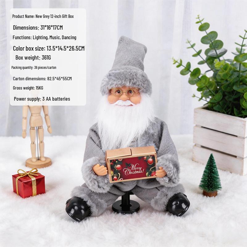 Electric Climbing Ladder Santa Claus Toy for Kids' Christmas Decoration