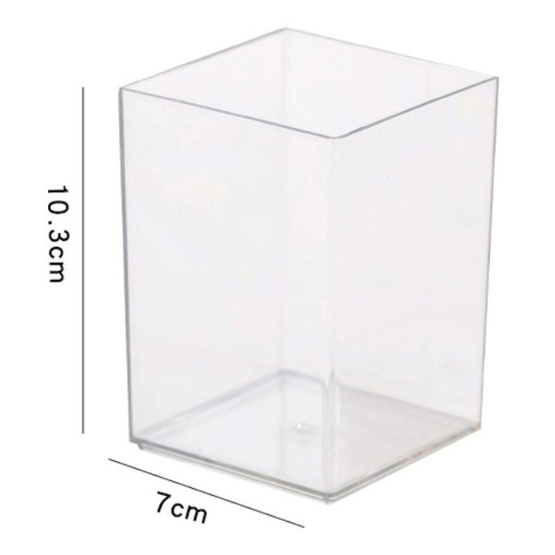 Pen Container Solid Acrylic Multifunctional Desktop Makeup Brush Pencil Holder Container Home Supplies Pen Organizer Pen Pot
