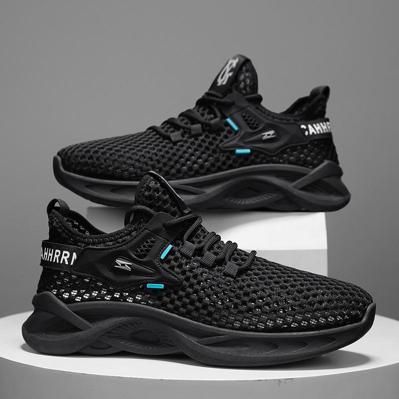 

Четыре сезона можно носить удобные мужские дышащие повседневные универсальные на шнуровке модный тренд спортивный стиль на толстой подошве однотонные мужские туфли 44