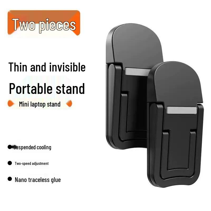 Foldable Zinc Alloy Laptop & Tablet Desktop Stand with Height Adjustment & Cooling Support