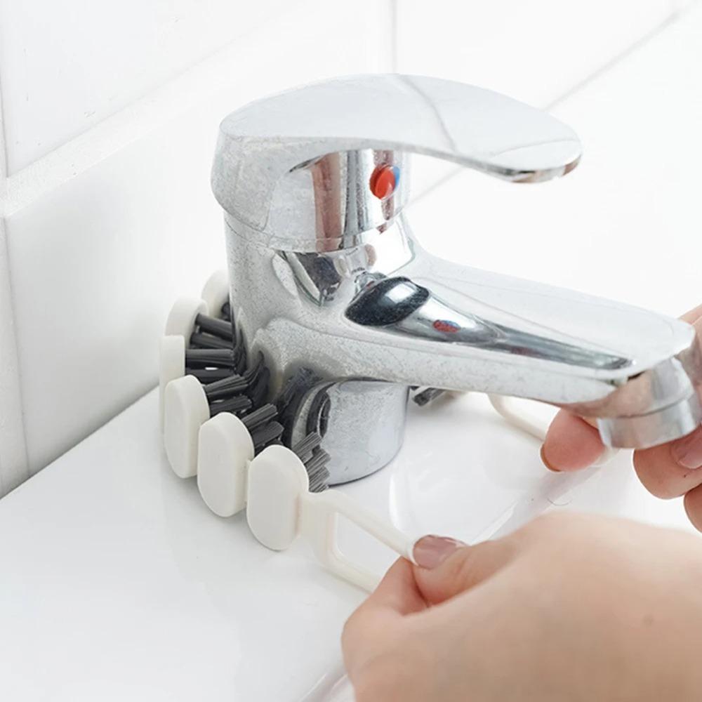 3pcs Soft Bristle Faucet Cleaning Brush Multi-functional Clean Tool Crevice Brush  Home Decor