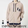 CORDUROY FLEECE FZ HOODIE Hoodie Jacket Open Front Zip Up Parka 54085860 Navy [Emporio Armani] Men's 68.