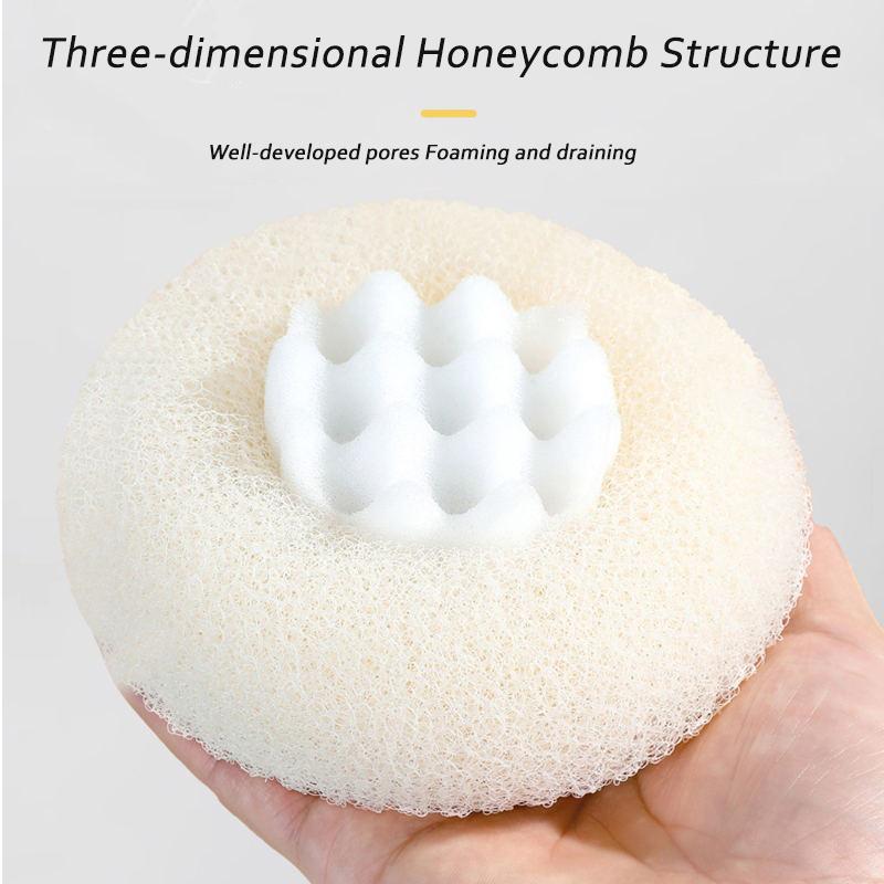1pc SPA Exfoliating Shower Brush Soft Bath Ball Body Clean Scrubber Foam Body Cleansing Massage Shower Gentle Massage Bath Brush