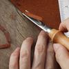 4 Size A4mm A6mm A8mm A10mm Practical Leather Craft Edge Beveler Skiving Beveling Knife DIY Cutting Hand Craft Tool with Wood Handle