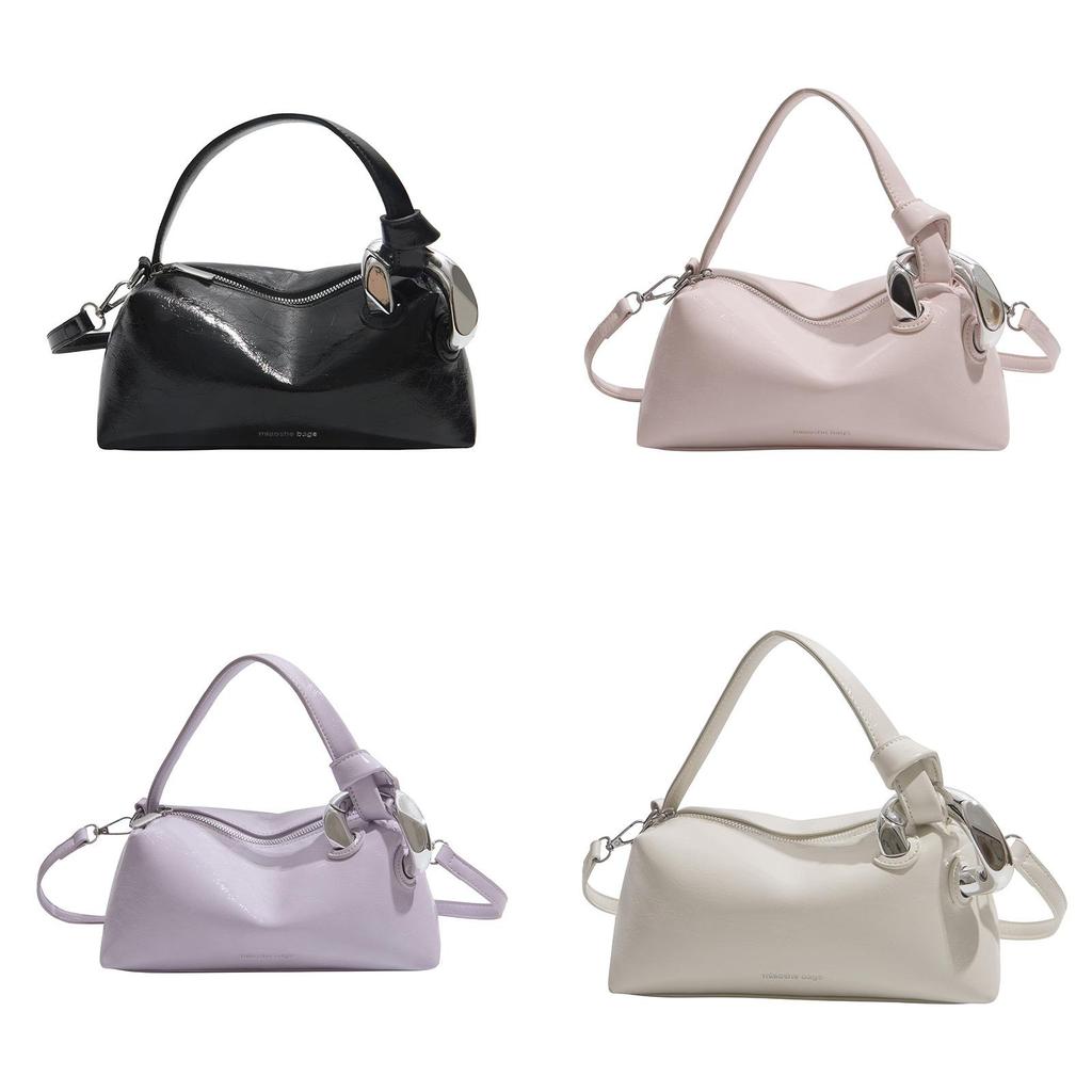 Urban Minimalist Pu Shoulder Bag With Zipper Pockets For Daily Use Female