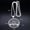 Collier Talisman Pendentif en Verre Sept Archanges Acier Inoxydable