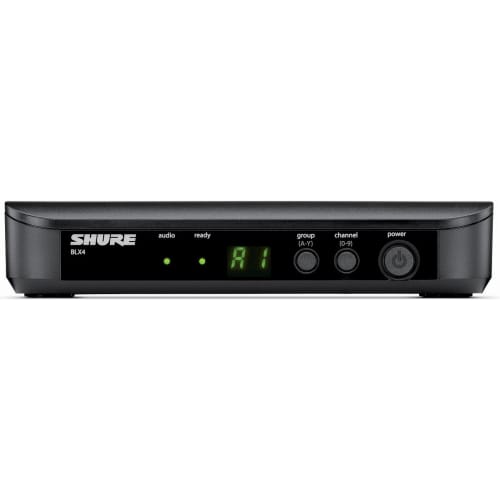 Shure BLX4 Professional Single-Channel Wireless Receiver, Ideal for Stage, Presentations, Speeches, Seminars, Performances, Live Events, Singing, Voca