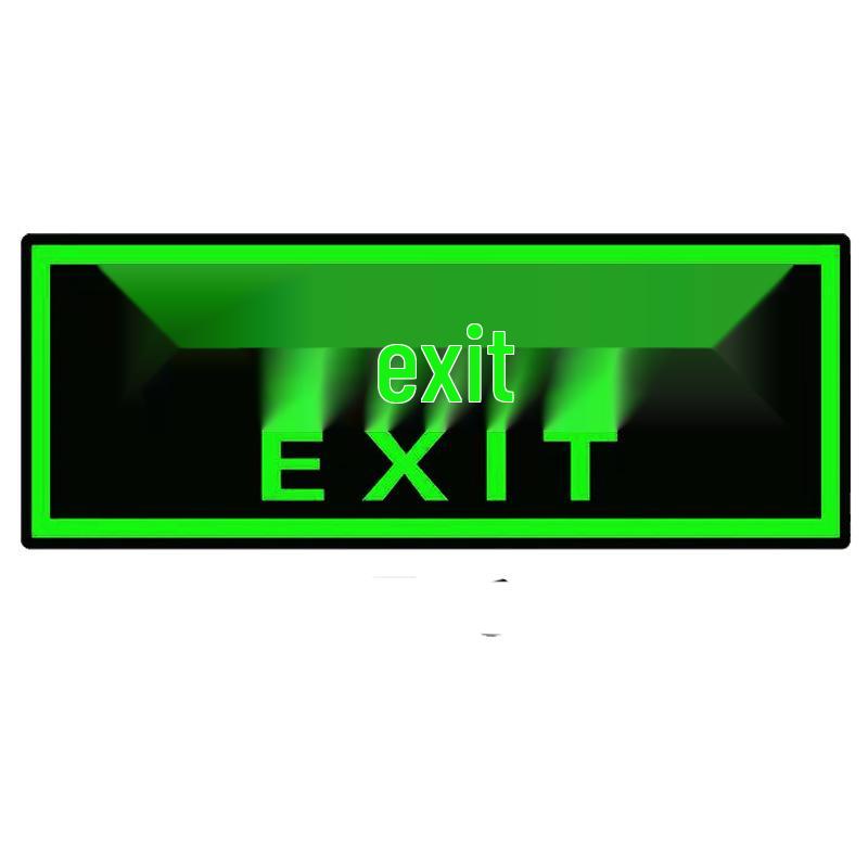 Leuchtendes PVC Notausgangs- & Treppensicherheitszeichen Aufkleber