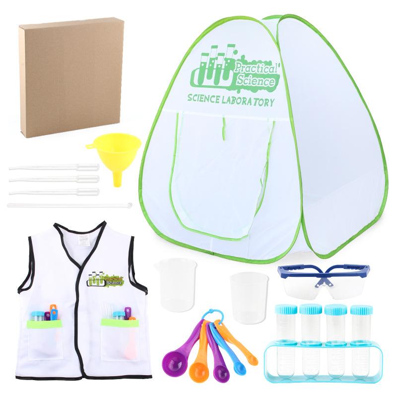 Stem Kids Lab Props Tent Set, Cosplay Science Lab Tent Toys