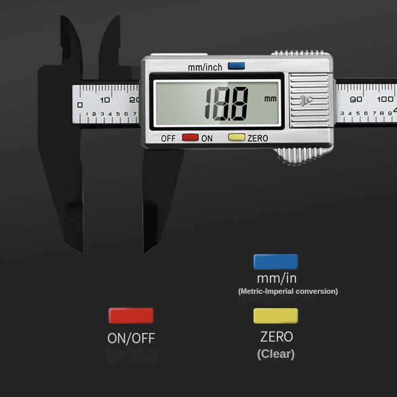 Șubler Vernier Digital 0-150mm Riglă Micrometru Electronic Instrument de Măsurare a Adâncimii Ecartament Instrument 6 Inch