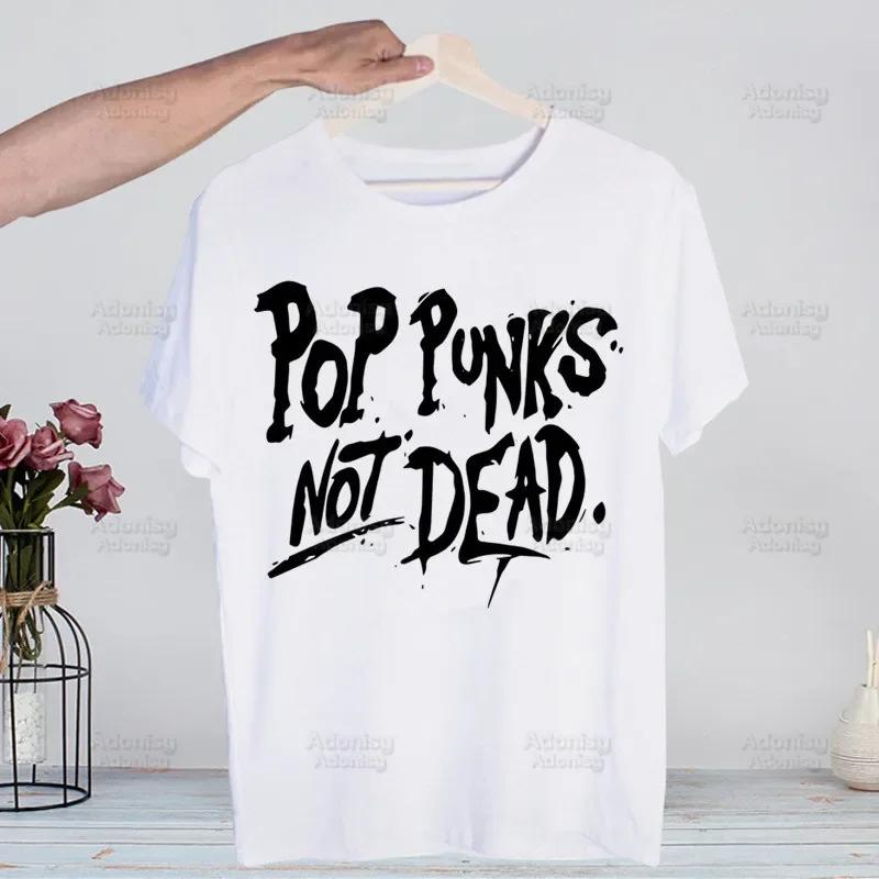 Punks Not Dead Rock T Shirts Print O-Neck Short Sleeve Regular Mens Heigh Quality Men Hip-Hop T Shirt