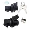 Plastic Press To Open Latches Elegant Black Push Button Lock Simple Installation Suitable for Boat Cabinets & Doors