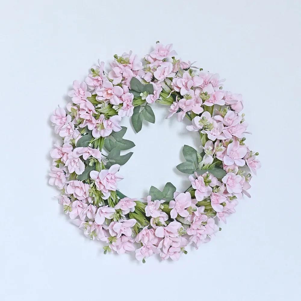 45CM Artificial Peony Wreath Door Decoration Wedding Lintel Flower Photography Props Living Room Wreath Floral Decoration