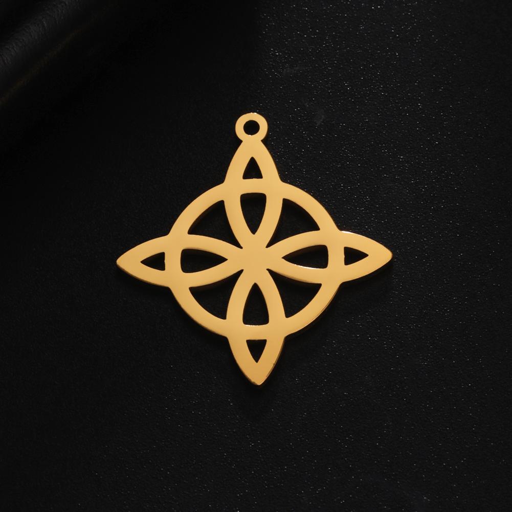 Teamer 5pcs Fashion Charms for Jewelry Making Stainless Steel Charm Pendant DIY Bracelets Necklace Jewelry Accessories Wholesale