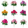 High-Quality Artificial Geranium & Begonia Flowers for Home & Outdoor Decor