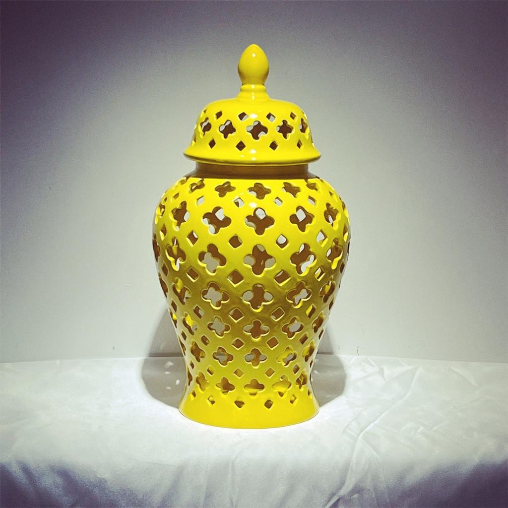 Heimdekoration Blumenvase Neue chinesische Keramik-Allgemeine Flasche Vorratsglas Wohnzimmer Eingang Hotel Arbeitsplatten-Vase Dekoration