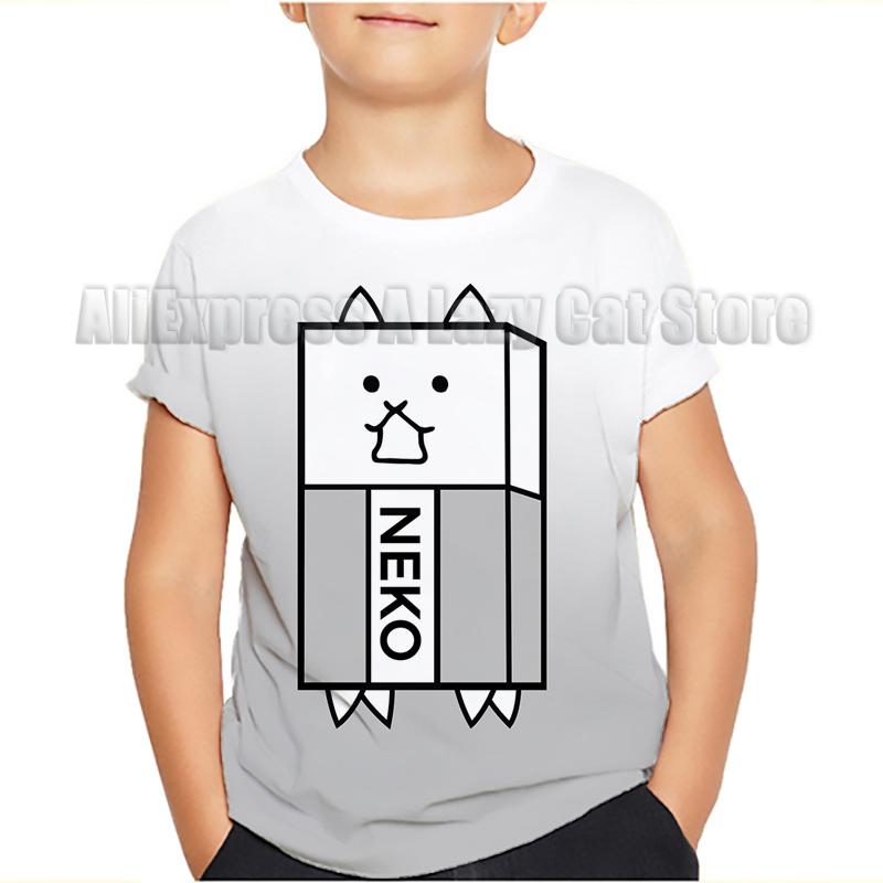 Game The Battle Cats T Shirt Banban Garden O-Neck Tshirt Cartoon Tops Tees Children Anime T-shirt Summer Clothes Camiseta