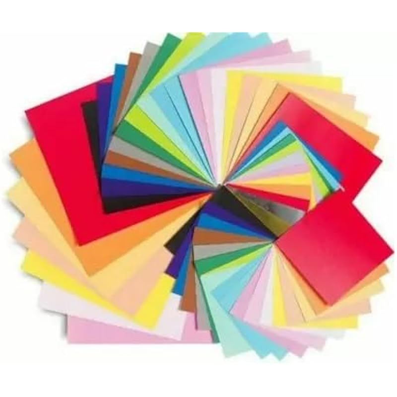 Eclet Neon Origami Paper 15 cm X 15 cm Pack of 100 Sheets (10 sheet x 10 color) Fluorescent Color Both Side Coloured For