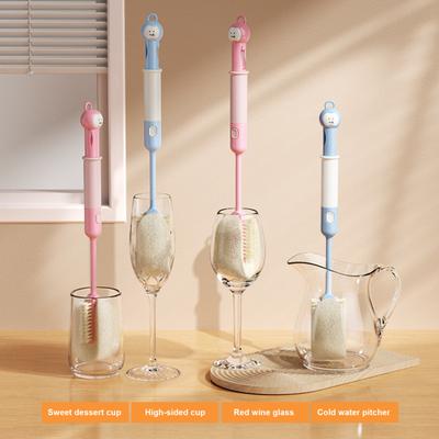 1/2Pcs 6-in-1 Water Bottle Bristles Multifunctional Bottles Cleaning Brush Food-Grade Straws Cups Mugs