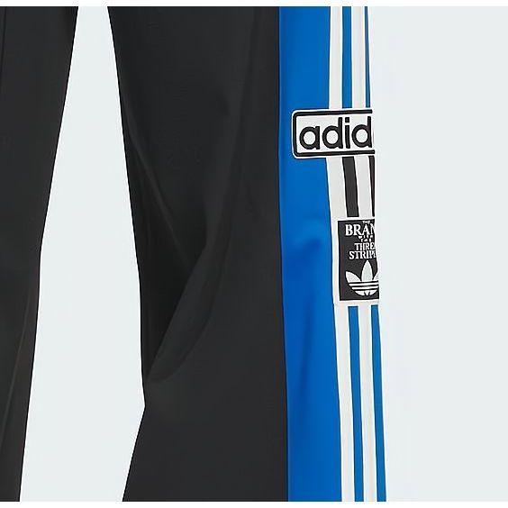 adidas Originals Adibreak Woven Pants Retro Three-Stripe Color Block Loose Knit Sports Pants Women Bottoms Black IX6687