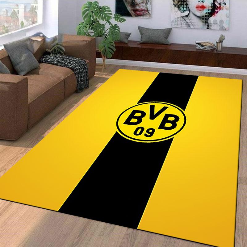 Yellow Black BVB Logo Carpet suitable as a non-slip mat for the living room or bedroom sofa