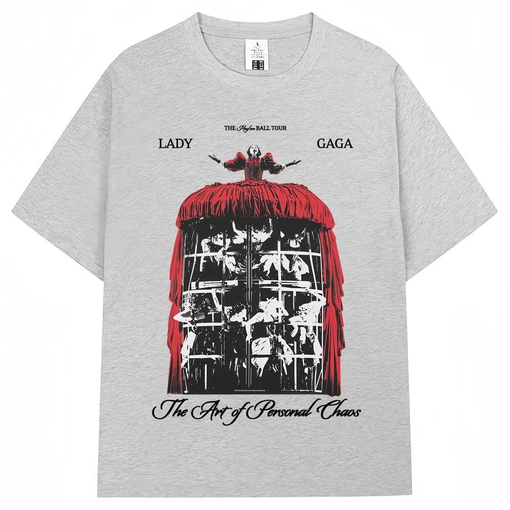 Vintage Hip Hop Trička Mayhem Ball Tour Tričko Pánské Dámské Módní Nadměrné Bavlněné Tričko Hipster Streetwear Pánské