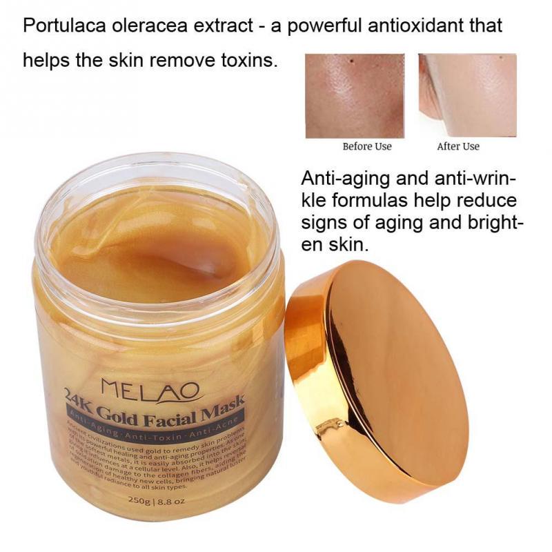 Gold Collagen Facial Mask Blackhead Removal Exfoliator Antiaging