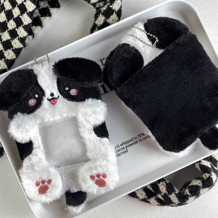 Functional And Fun Plush Dog Card Holder For School Id And Instant Keepsake Photo