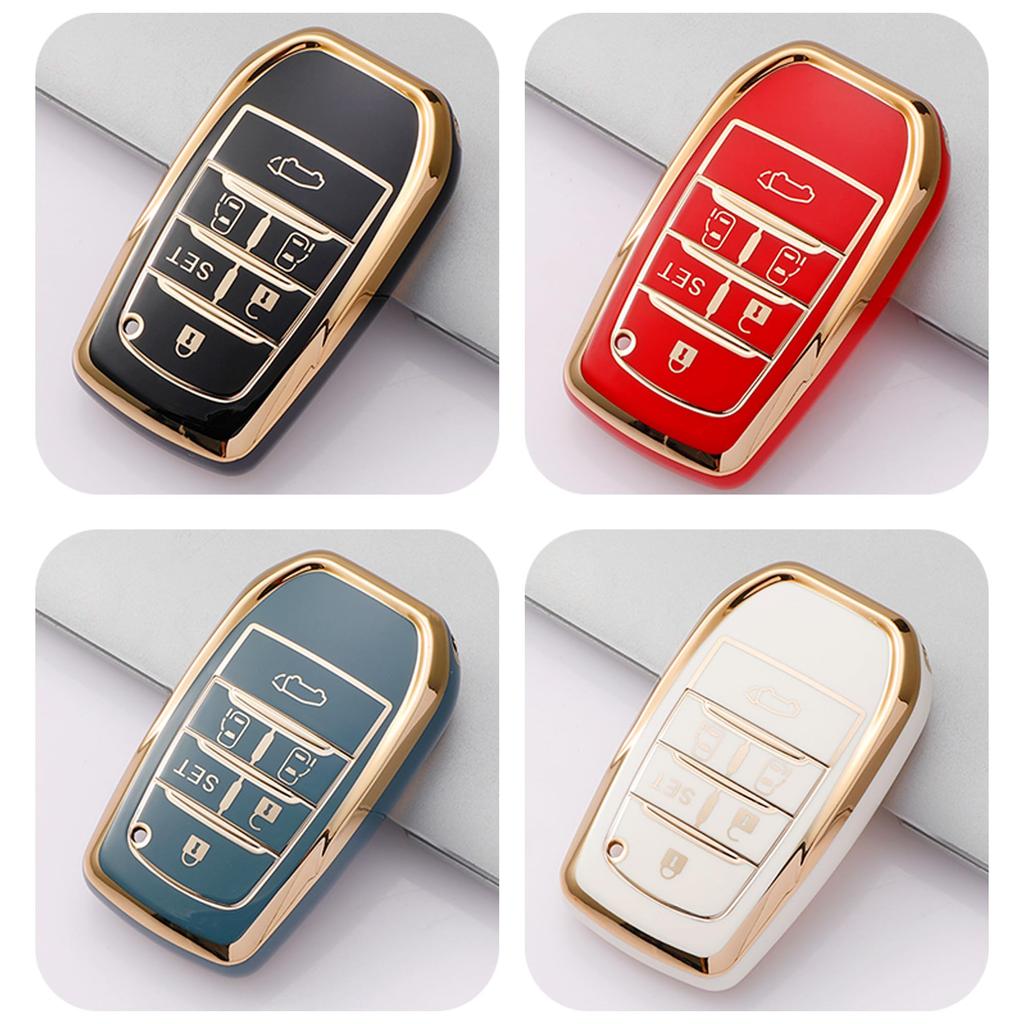 QEZA Alphard 30 Series Key Case, Designed for Toyota, Key Cover, TPU Material, Soft,
