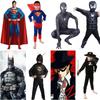 Breathable And Comfortable Kids Halloween Superman Bat Spider Man Cosplay Outfit