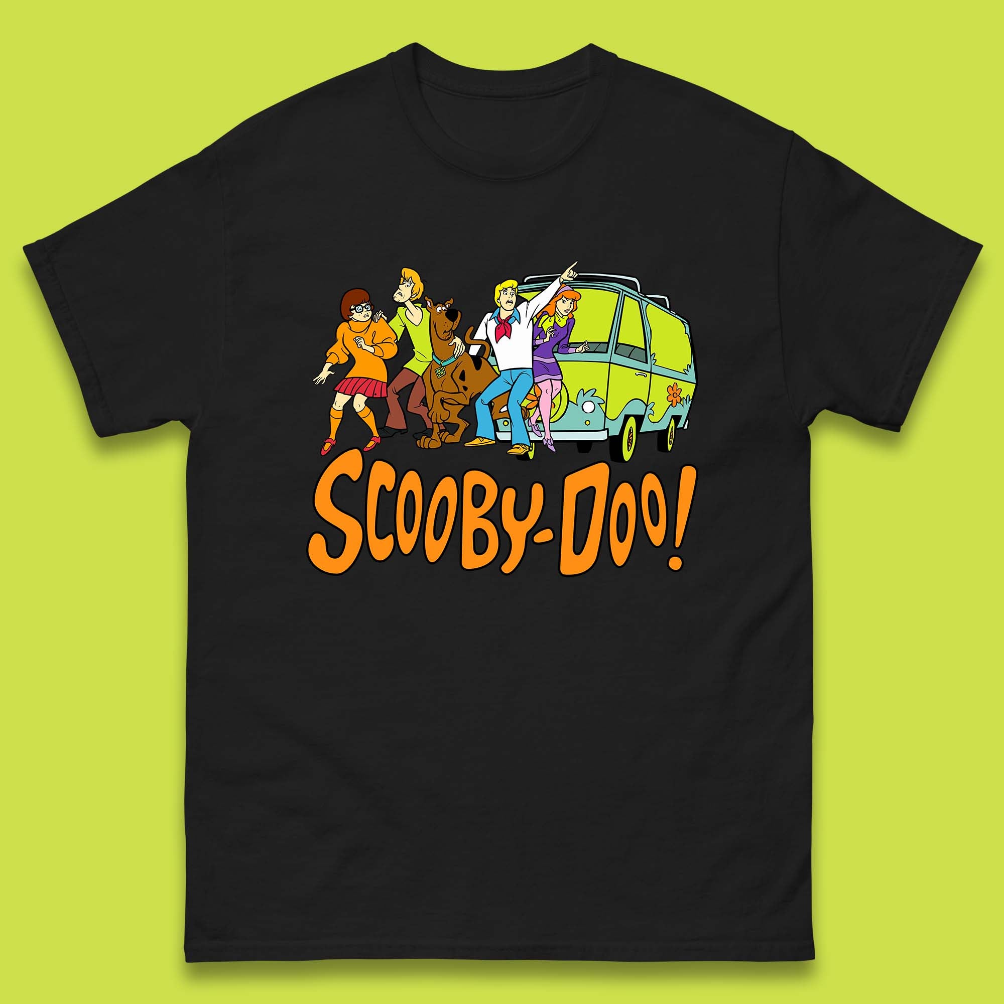 

Halloween Scooby Doo & Gang Horror Van Scary Mystery Machine Mens Tee Top 3XL