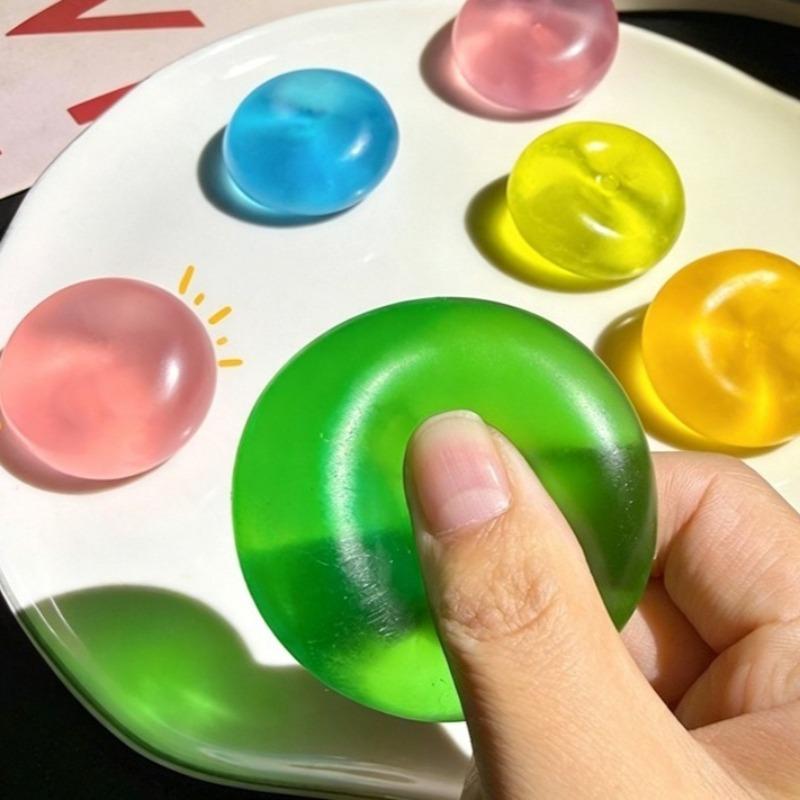 Activating Toys Moldable Stress Ball Coconut Oil Squishy Toy Shapeable Non-Rebound Sensory Fidget Toy Relief Reusable Decompression Toy