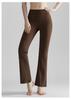 High-Waisted Micro-Flare Nude Yoga Pants: Butt Lifting, Skin-Friendly, High Elasticity, Slimming Sportswear for Women.