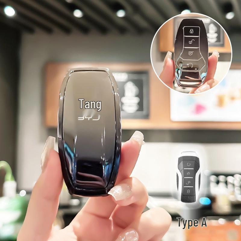 BYD Key Case for Han, Dolphin, Seagull, Mini, Yuan, Tang, Song Pro, and Qin Plus.